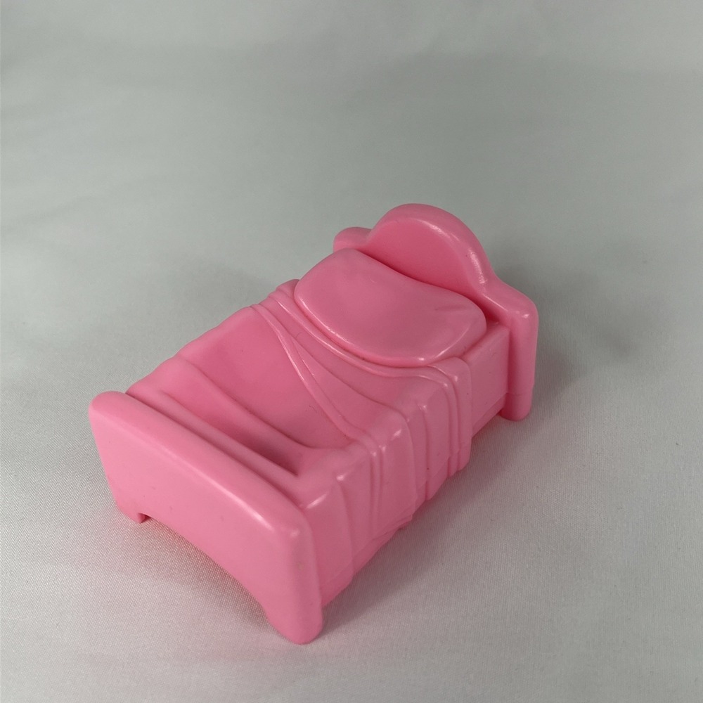 Vintage Fisher Price Little People Home‎ Sweet Home Doll House Bed Pink 1996